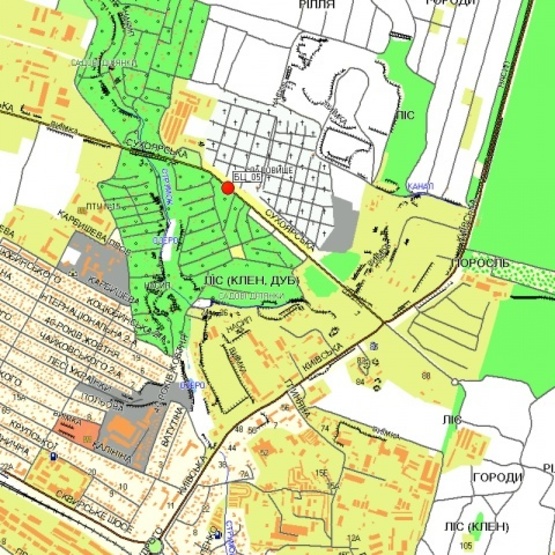 Схема рекламной плоскости по адресу ул. Сухоярская
