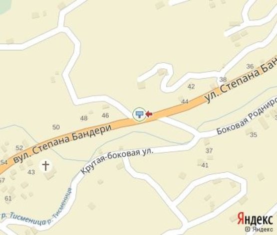 Схема рекламной плоскости по адресу Бандери С. ул., 44