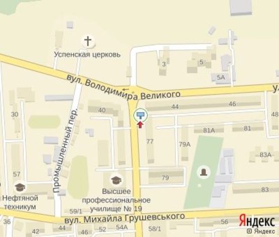 Схема рекламной плоскости по адресу Винниченка ул.,9