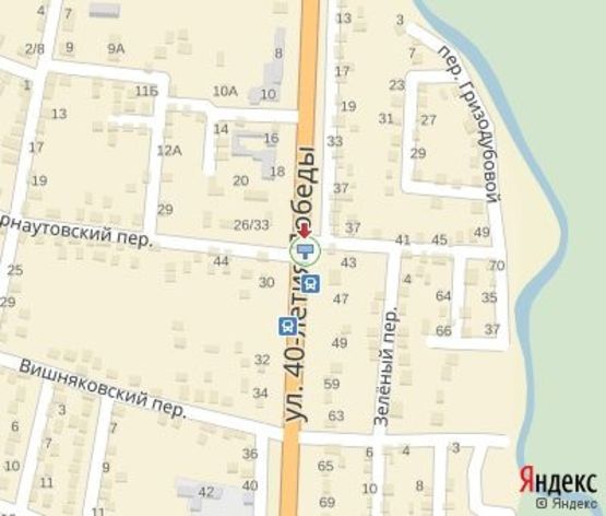 Схема рекламной плоскости по адресу 40-лет Победы ул., (выезд на Николаев)