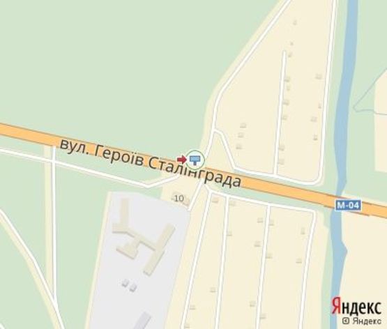 Схема рекламної площини за адресою Героев Сталинграда ул., 10