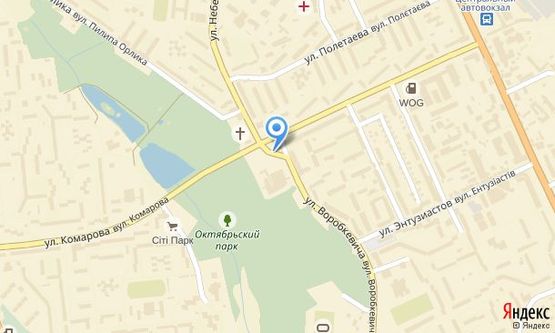 Схема рекламной плоскости по адресу вул. Головна, 98 (стадіон "Буковина")