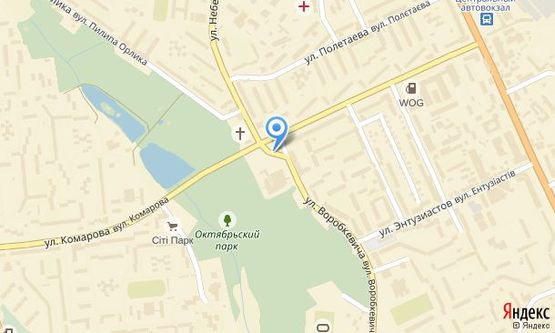 Схема рекламной плоскости по адресу вул. Головна, 98 (стадіон "Буковина")