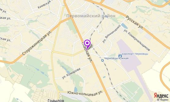 Схема рекламной плоскости по адресу вул. Руська, 28