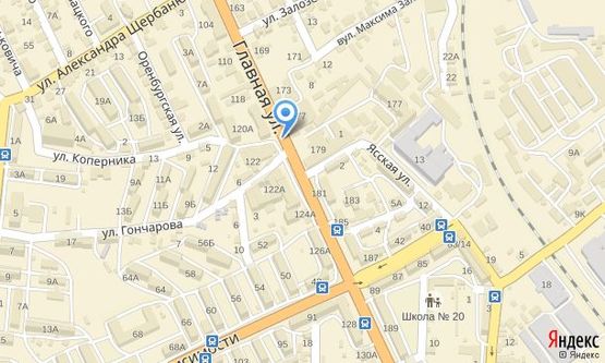 Схема рекламной плоскости по адресу вул. Головна, 122