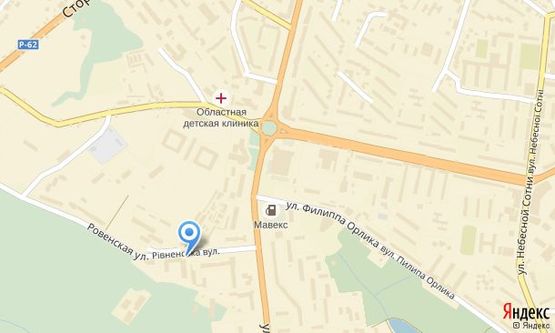 Схема рекламной плоскости по адресу вул. Рівненська, 4