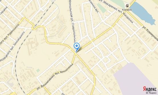 Схема рекламной плоскости по адресу на розі вул. Головної, 189 та проспекту Незалежності