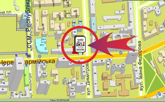 Схема рекламной плоскости по адресу Велика Васильківська Вул., 65/18