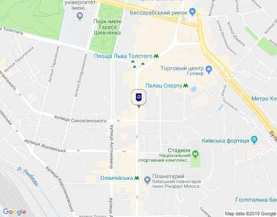 Схема рекламной плоскости по адресу Велика Васильківська Вул., 41