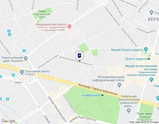 Схема рекламной плоскости по адресу Хмельницького Богдана Вул., 47