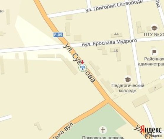 Схема рекламной плоскости по адресу Суворова ул., 8