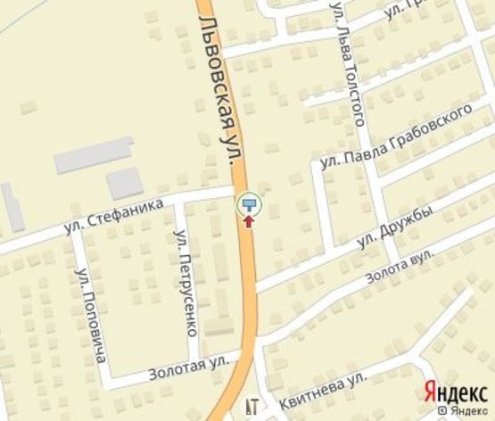 Схема рекламной плоскости по адресу Львовская ул., 32 (напротив)