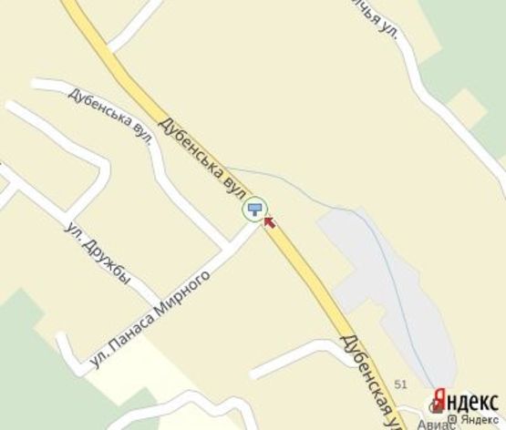 Схема рекламной плоскости по адресу Дубенская ул., 92 (300 м. к рынку и автостоянке)