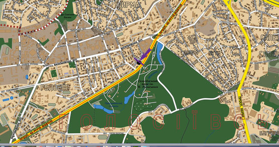 Схема рекламной плоскости по адресу Кольцевая дорога, 100 м до Жулянского путепровода, направл. на Одесскую пл.