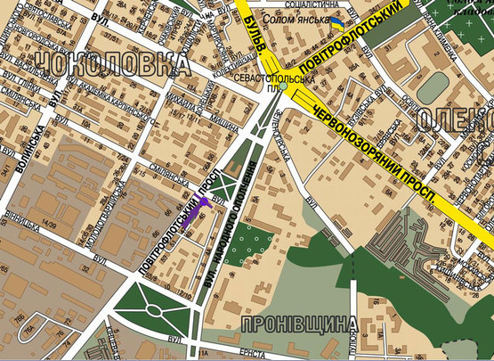 Схема рекламної площини за адресою пр.Воздухофлотский/Севастопольская пл.. направление на Севастополькую пл.