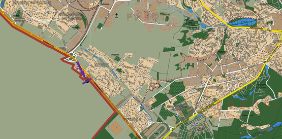 Схема рекламной плоскости по адресу Кільцева дорога, 300 м до зупинки Ринок "Столичный" (нижня пл.)