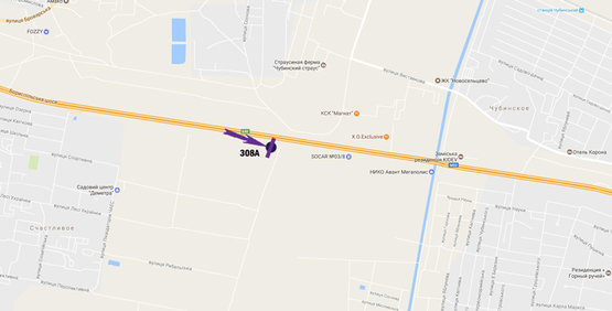 Схема рекламної площини за адресою Бориспільське шосе, 27,2 км,  опора №182,  в напрямку а/п Бориспіль