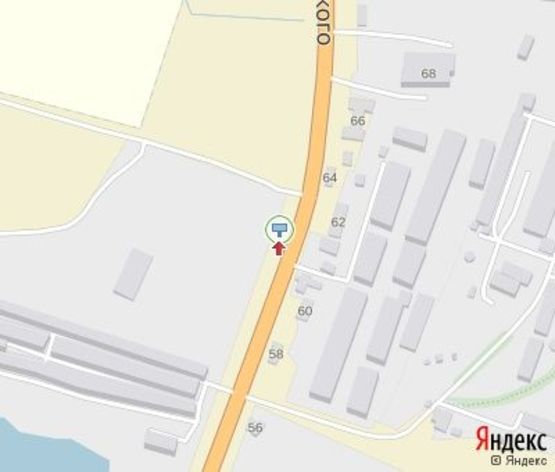 Схема рекламной плоскости по адресу Кемского ул., 60