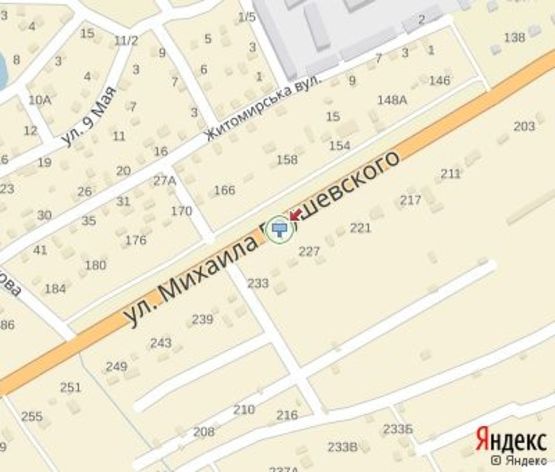 Схема рекламной плоскости по адресу Грушевского ул., 233