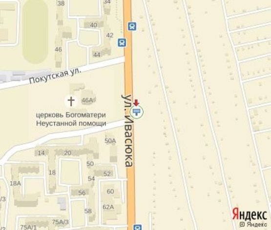 Схема рекламной плоскости по адресу Ивасюка ул., 52а (от Эпицентра,.200 м.к супермаркет "Вопак")