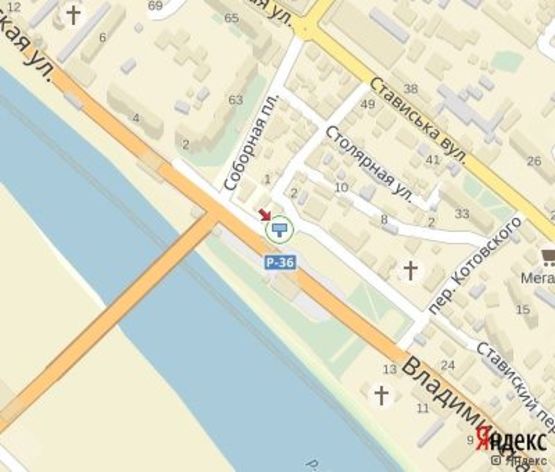 Схема рекламной плоскости по адресу Греческая ул.