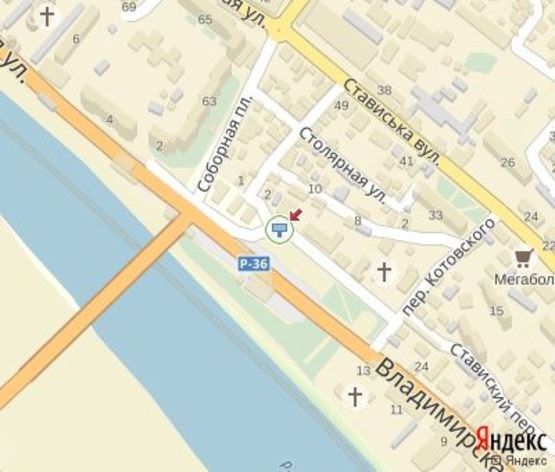 Схема рекламной плоскости по адресу Полтавская ул., 88