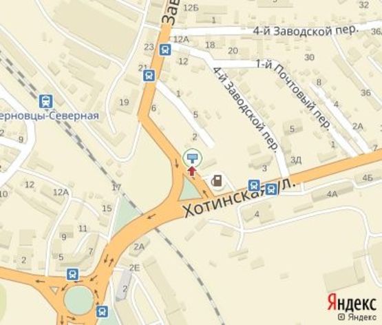 Схема рекламной плоскости по адресу Заводская ул., (АЗС"WOG" )