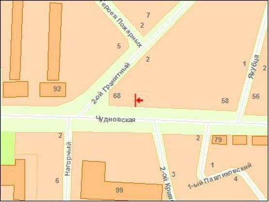 Схема рекламной плоскости по адресу Zt 048 вул Черняховського,64 ТЦ "Океан" А