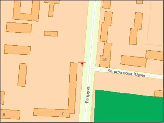 Схема рекламної площини за адресою Zt 059 вул.Вітрука,42/7 м-т "АТБ" Б