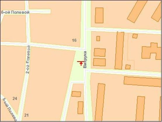 Схема рекламной плоскости по адресу Zt 057 вул.Вітрука,20 м-м" Ермітаж" Б            WOG  1.5 км