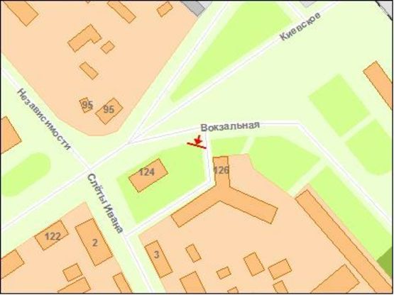 Схема рекламної площини за адресою Zt 026 майдан Привокзальний,6/126м (нижній) А1