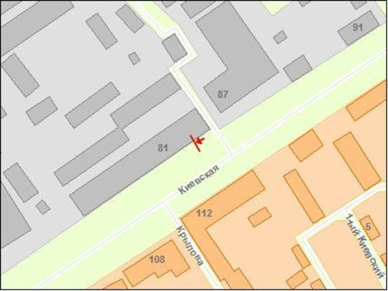 Схема рекламной плоскости по адресу Zt 098 вул.Київська,81 А ТРЦ "Глобал.UA"А