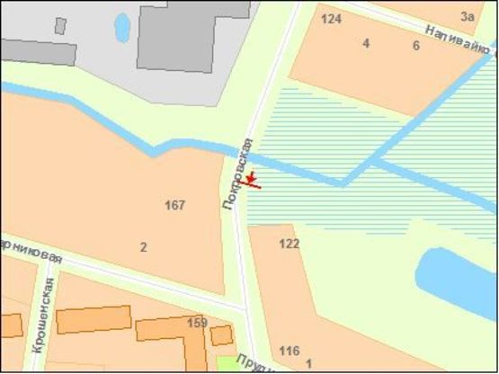 Схема рекламної площини за адресою Zt 097 вул.Покровська,122 Б