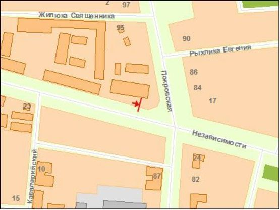 Схема рекламної площини за адресою Zt 095 вул.Покровська,93/вул.Ватутіна Розважальний комплекс"DoDo" Б