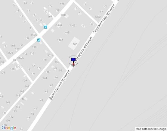 Схема рекламной плоскости по адресу ул. Железнодорожная, 49, район Кондитерской фабрики «Лукас», направление из центра