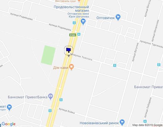 Схема рекламной плоскости по адресу просп. Свободы, 120/25, перекрёсток с переулком Толстого