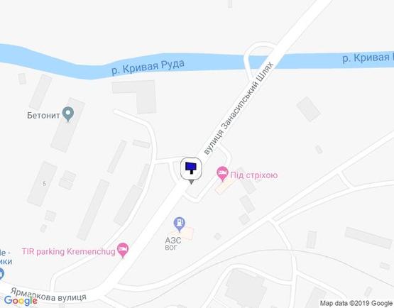 Схема рекламной плоскости по адресу ул. Ярмарочная, 11-А, возле АЗС «WOG» (объездная дорога с Полтавы)