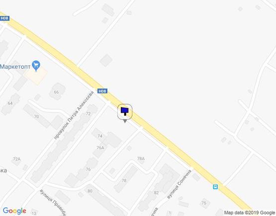 Схема рекламної площини за адресою набережная Лейтенанта Днепрова, 74, напротив ресторана «Місто»