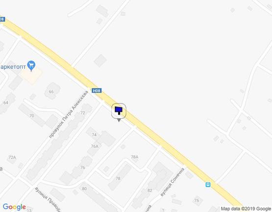 Схема рекламної площини за адресою набережная Лейтенанта Днепрова, 74, напротив ресторана «Місто»