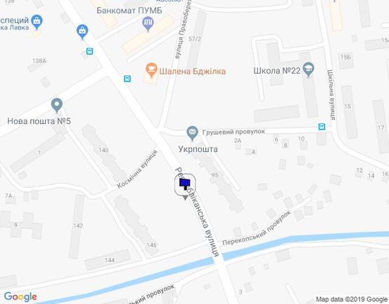 Схема рекламной плоскости по адресу ул. Республиканская, 146, район рынка «Крюковчанка»