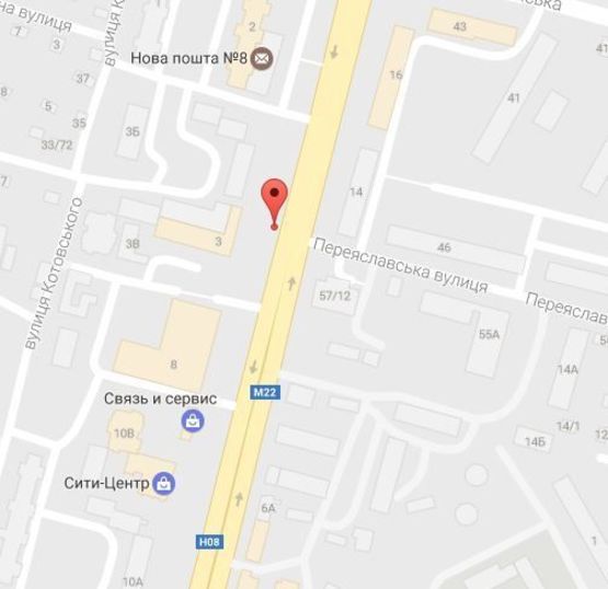 Схема рекламної площини за адресою просп. Свободы (ул.60л.Октября), 3,  кварт. 101, возле супермаркетов «Фоксторот», «Comfy» и Троицкого рынка