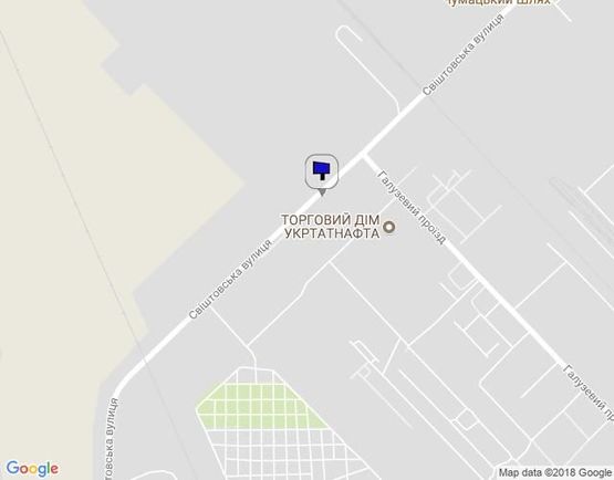 Схема рекламной плоскости по адресу ул. Свиштовская, 19, остановка «Завод «Техуглерод», район Кременчугского нефтеперерабатывающего завода