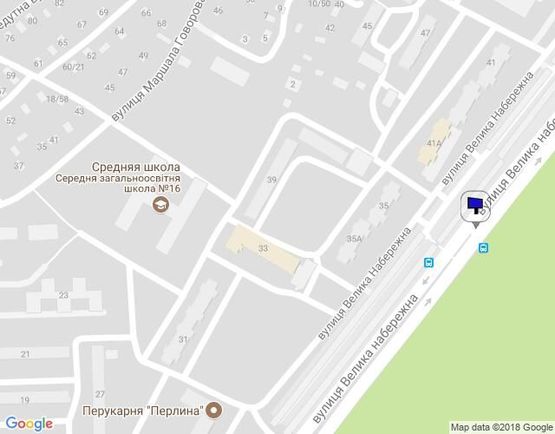 Схема рекламной плоскости по адресу ул. Большая Набережная (ул.50-летия СССР), 41-А, район авторынка, на разделительной полосе, направление из центра