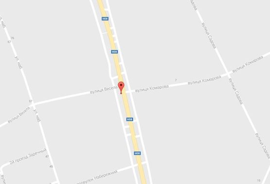 Схема рекламної площини за адресою ул. Киевская, возле домовладения № 185