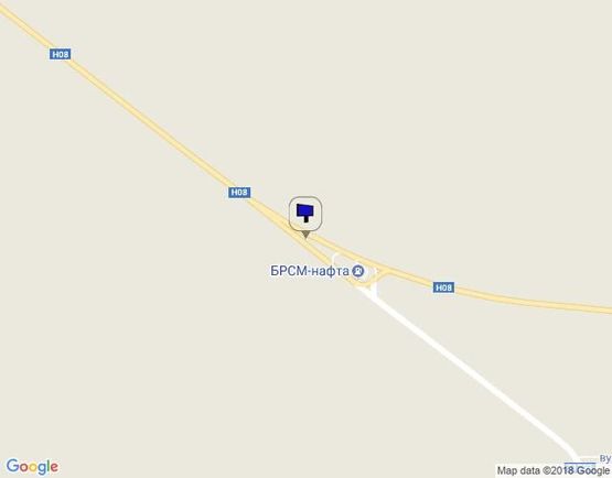 Схема рекламной плоскости по адресу ул. Киевская, 320 возле АЗС "БРСМ-нафта"