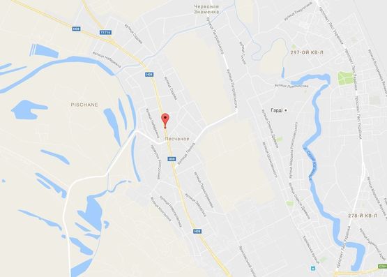 Схема рекламной плоскости по адресу ул. Киевская, возле домовладения № 114, район церкви