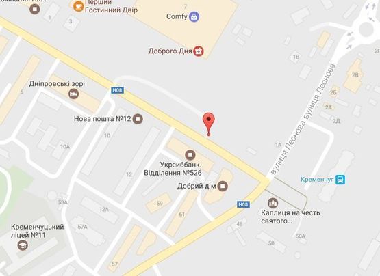 Схема рекламной плоскости по адресу ул. Халаменюка, 7, возле ТЦ «Амстор» (супермаркеты «Сильпо», «Comfy», «Марафон»)