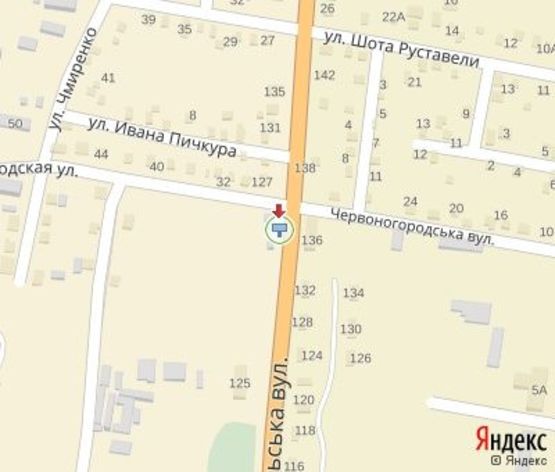 Схема рекламної площини за адресою Трипольская ул.  (возле дома №137)