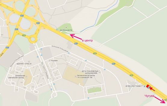 Схема рекламной плоскости по адресу Московский пр-т - Ростовская трасса возле газовой заправки (въезд в город)