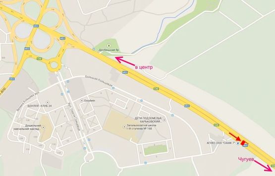 Схема рекламной плоскости по адресу Московский пр-т - Ростовская трасса возле газовой заправки (выезд из города)